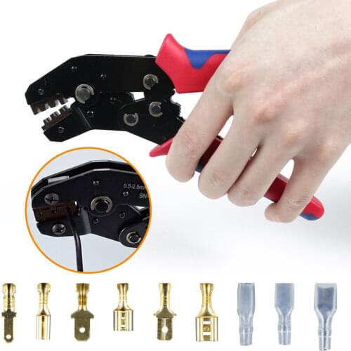 Universal Spring Plug Electrical Terminals Wire Crimped Crimping Terminals Tool Connection Terminals Insulated Assortment SN-48B