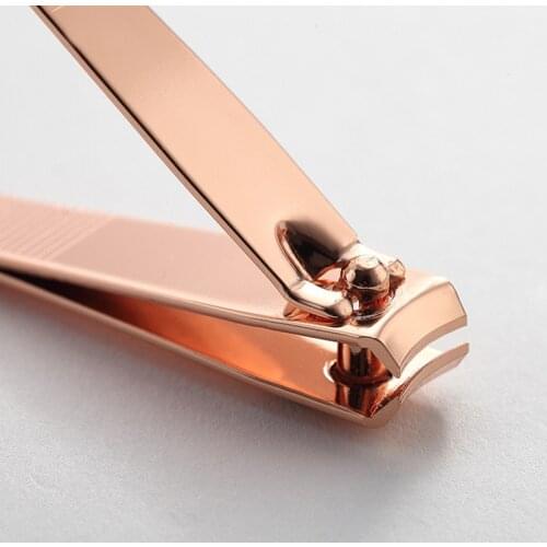 High Quality Nail Cutter 1PC Professional Nail Clippers Carbon Steel Rose Gold Repair Finger Toe Tools Finger Toe Scissors