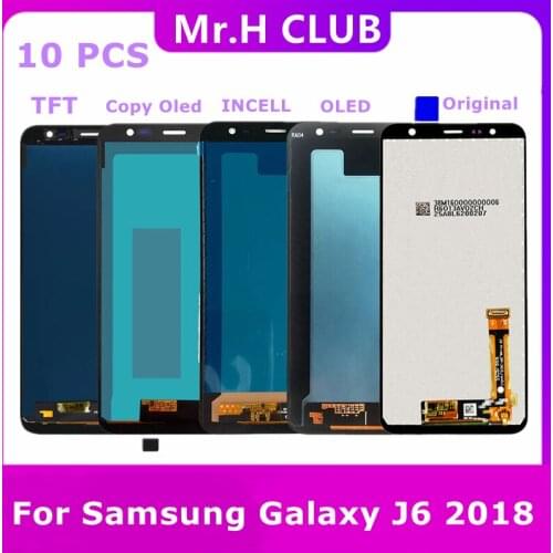 10 Pcs LCD Screen For Samsung Galaxy J6 2018 J600 J600F J600Y SM-J600F J600G J600FN LCD Display Touch Screen Sensor Assembly