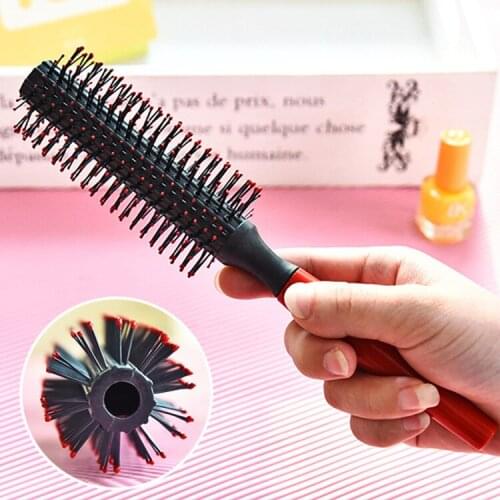 1PCS Round Hair Comb Curling Hair Brushes Curly Hairbrush Massage Roller Comb Hairdressing Anti-static Salon Styling Tools