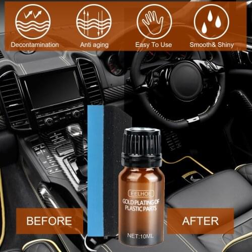 10ml Car Wash&Maintenance Plastic Parts Refurbish Liquid Coating Paste Repair Cleaner