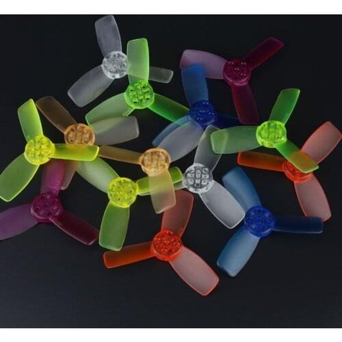 10Pairs Emax T2345 Clear 2.3x4.5 Inch 48mm 1.5mm Hole Bullnose Transparent 3 Blades CW CCW Propeller for Babyhawk RC hobby Drone