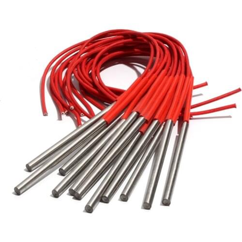 10PCS 8mm 80~95mm 201SUS Cylindrical Heating Tube 110V/220V/380V Single-End Heater 150W/160W/170W/180W/190W Electric Mould