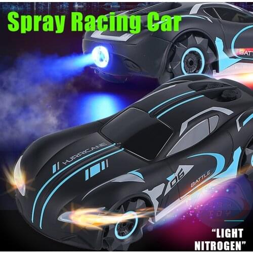 2.4G Anti Gravity Wall Climbing Rc Car Light And Music 360 Rotating Stunt Rc Spray Car Toys For Children Drive Spray Drift Car