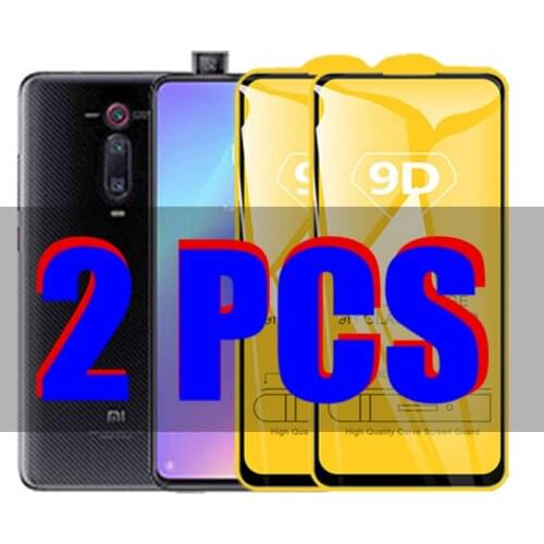2Pcs 9D Glass For Xiaomi Mi 9t Pro Protective Glass on the for Xiomi Redmi K20 K 20 Pro mi 9 t pro Screen Protector Film