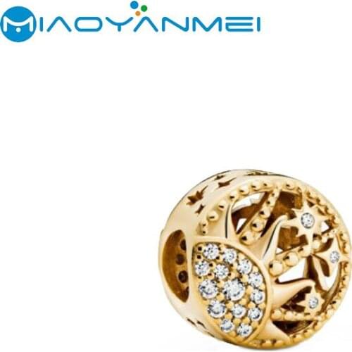 2020 Spring New 925 Sterling Silver Beads Sun Openwork Charms fit Original Pandora Bracelets Women DIY Fashion Jewelry