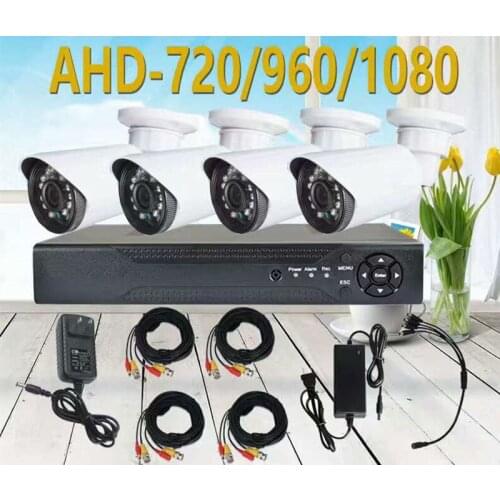4CH CCTV System 1080N HDMI DVR 4PCS 1080P Home AHD Security System Surveillance Kits 720/960/1080P Optional