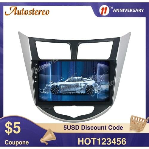 For Hyundai VERNA FULL TOUCH Android 10.0 Car GPS Navigation Car DVD Player Full Touch Stereo Head Unit Video Multimedia Player