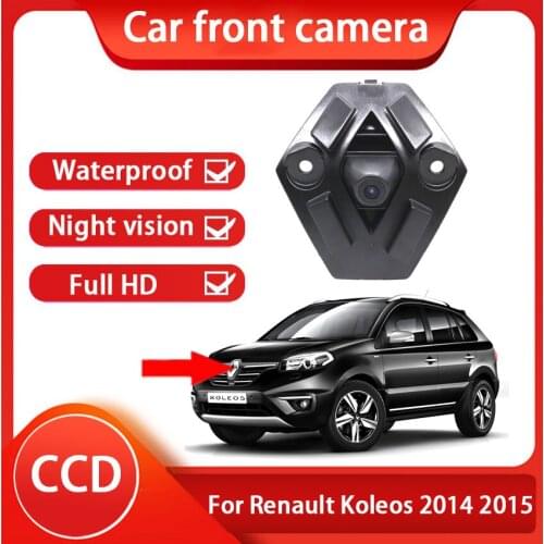 Car Front Camera For Renault Koleos 2014 2015 Full HD Waterproof High Quality CCD Night Vision Driving Safety 170° wide-angle