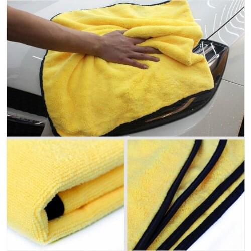 Car Care Polishing Wash Towels Plush Microfiber Washing Drying Towel Strong Thick Plush Polyester Fiber Car Cleaning Cloth