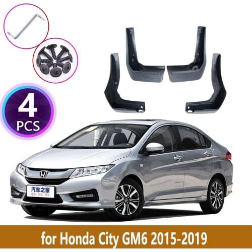 4PCS Rear Mudguards For Honda City GM6 2015 2016 2017 2018 2019 Cladding Splash Mud Flaps Guards Mudflap Protect Car Accessories