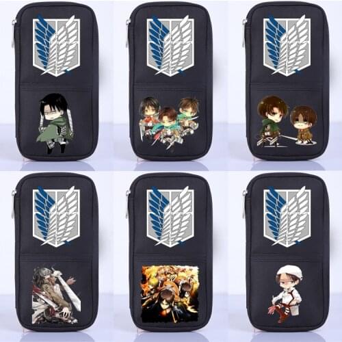 Attack On Titan Student School Office Stationery Storage Cosplay Pen Pencil Case Bag Wallet Purse Unisex Gift