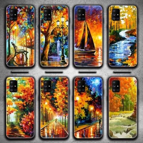Night Van Gogh Art Oil Paint Autumn Phone Case For Samsung Galaxy A21S A01 A11 A31 A81 A10 A20E A30 A40 A50 A70 A80 A71 A51