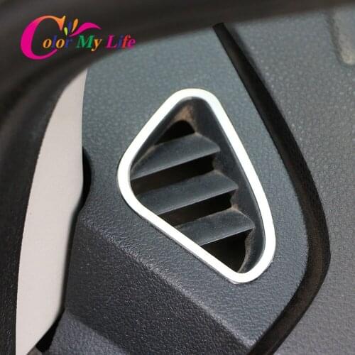 Color My Life Stainless Steel Air Conditioning Vent Cover Sticker Accessories for Ford Focus 2 MK2 2005 - 2012 Accessories
