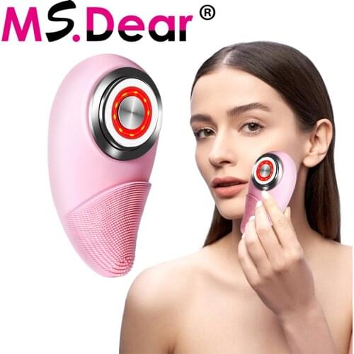 Electric Silicone Facial Brush Skin Care Face Brush Ultrasonic Vibration Pore Cleansing Washer Blackhead facial cleansing brush
