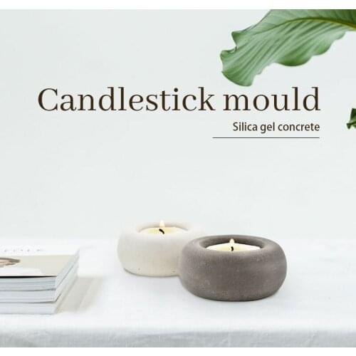 Flower Pot Mold Concrete Plants Silicone Vase Mould DIY Cement Candle Holder Mould Home Office Wedding Decoration Clay Craft