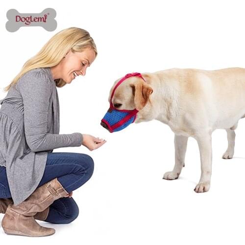 Pet Mouth Cover Air Mesh Dog Muzzle for Anti-Biting Anti-Barking Licking