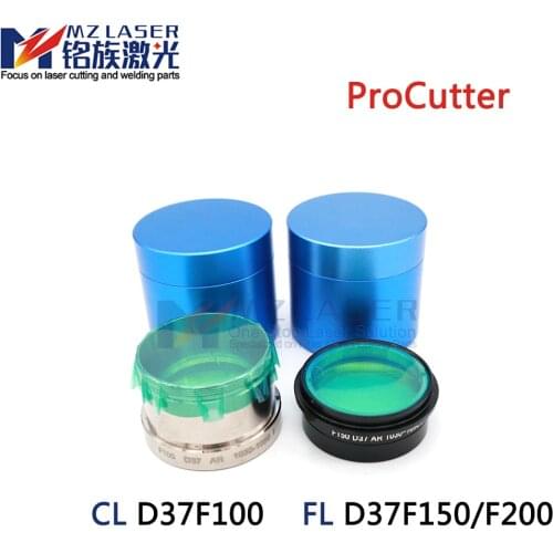 Precitec Fiber Laser metal Cutting Head Laser Focus Collimating Lens With Lens Holder D37F100 F150 ProCutter