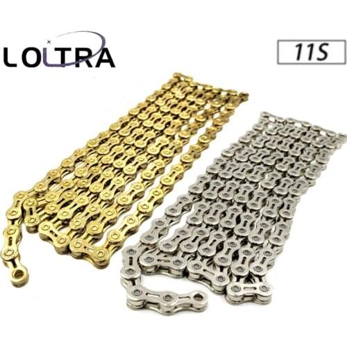 LOLTRA 116 links 11s 22s 33s 11 Speed MTB Mountain Bike Chian Road Bicycle Parts Durable Bicycle Chains for Parts K7 System