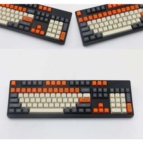 LX9B Carbon Color 104+21 Key Carving OEM Profile PBT For filco Cherry G80-3800 3850 3000 Mechanical Keyboard Keycap