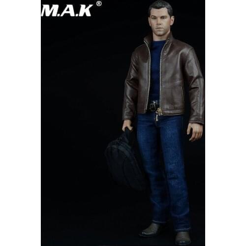 1/6 Scale Agent Leather Jacket Shirt Jeans Clothes Accessories For 12'' inches Action Figure Dolls In Stock