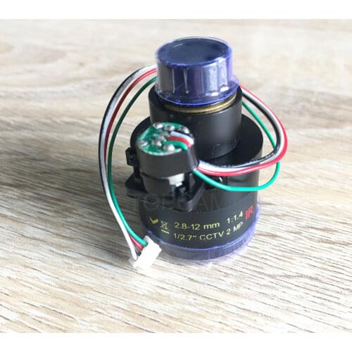 Megapixel Motorized Zoom Lens 1/2.7" 2.8-12mm F1.4 M12 Mount DC Iris Auto IR CCTV Security Camera