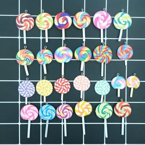 Cute Lollipop Charms Pendants for handmade decoration bracelets necklace earring key chain Jewelry Making lucky charm