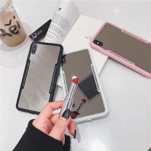 Fashion Luxury Mirror Phone Case For iPhone 6 6s 7 8 Plus X XS MAX XR S R Shell Cover For iPhone 7 Plus i7 i7P