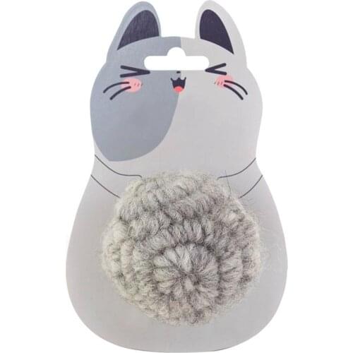 Dorakitten 1pc Cat Toy Ball Creative Catnip Wool Cat Chew Ball Cat Interactive Training Ball Cat Teaser Pet Supplies Cat Favors