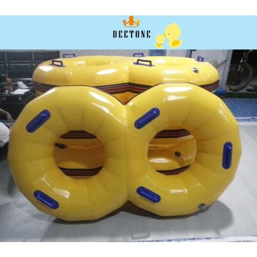 0.6mmpvc inflatable swimming circle life buoy water park water slide double water circle