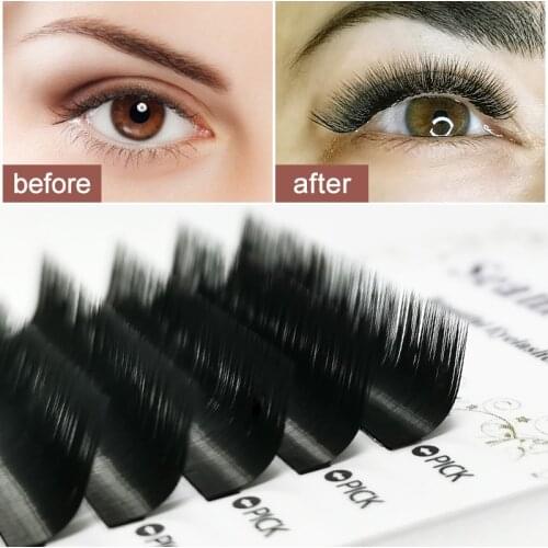 Grafted eyelashes M shaped Eyelash Extension Premium Natural Individual eyelashes Handmade Korean Pbt Makeup Maquiagem Cilios