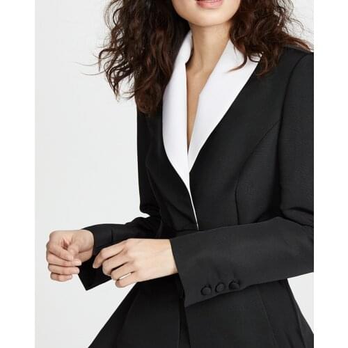 2020 New Fashion Womens Blazers Sashes Jackets Notched Outerwear Elegant Ruffles Runway Designer High Quality Ladies Coat Tops