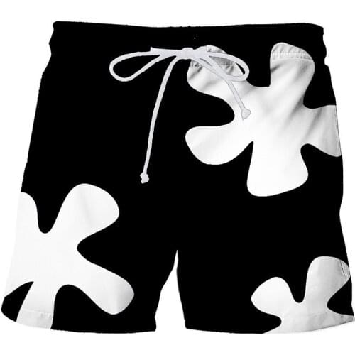 New 3D digital print beach shorts Summer loose shorts 3D graphic shorts Bermuda shorts Quick-drying surf shorts Swimming shorts