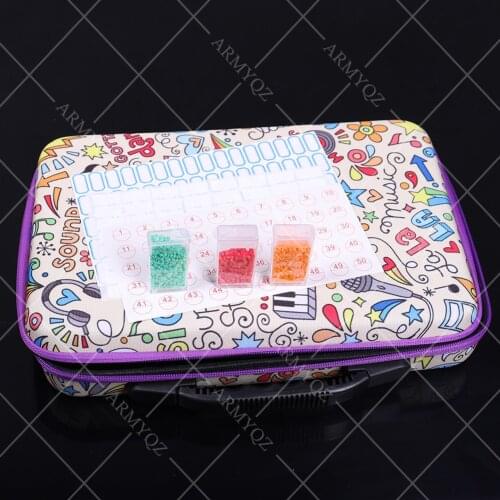 New 80 Grids Diamond Painting Storage Case, Clear Plastic Diamond Embroidery Box, DIY 5D Diamond Art Craft Accessory Organizer