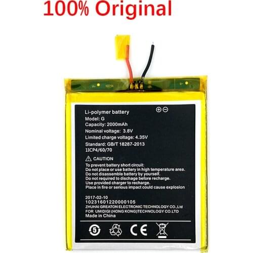 NEW Original 2000mAh Battery For UMIDIGI G SmartPhone In Stock Latest Produce High Quality Battery+tracking code