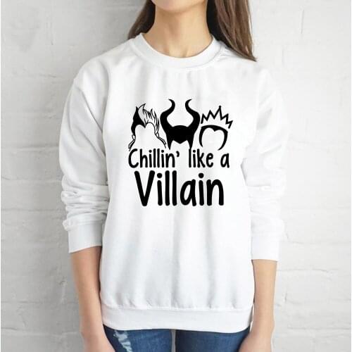 Maleficent Villain Disney Pullover Sweatshirt Sweat Femme Autumn Clothes for Women 2021 Long Sleeve Girl Next Door Fashion Style
