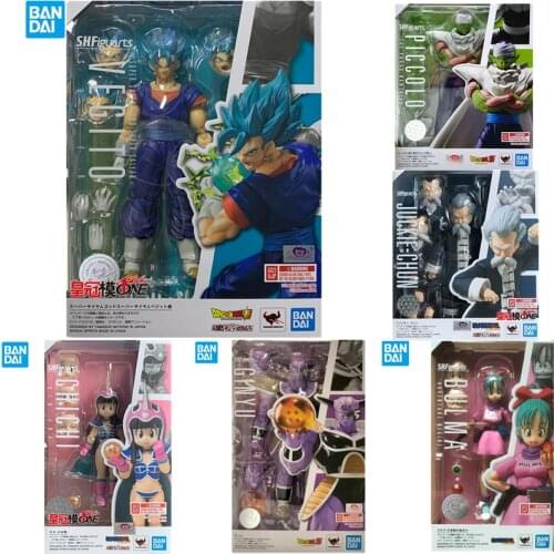 Original BANDAI Dragon Ball Vegetto Jackie Chan Piccolo Ginyu Bulma Chichi Action Figure Model Toys Collectibles PVC Toys Gift
