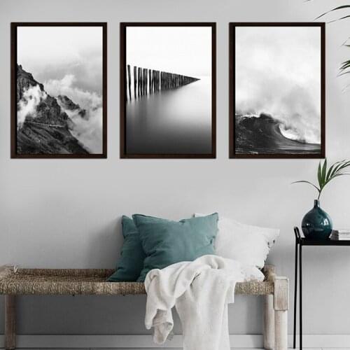 Nordic posters black and white posters and printing canvas art oil paintings printing wall paintings living room without frame