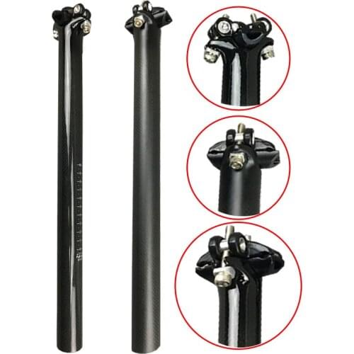Carbon Fiber Seat Post Bike Seatpost Road Mtb Bicycle Seatposts T700 High Strength Ultra Light 27.2 30.8 31.6mm*350mm/400mm