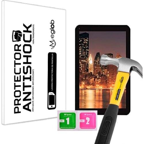 Screen protector Anti-Shock Anti-scratch Anti-Shatter compatible with Tablet Majestic TAB-411 3G
