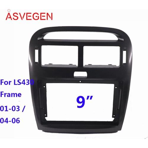 Car Radio Player Frame Kit For Lexus LS430 Car Frame With Cable GPS Navigation Fascia Panel Frame