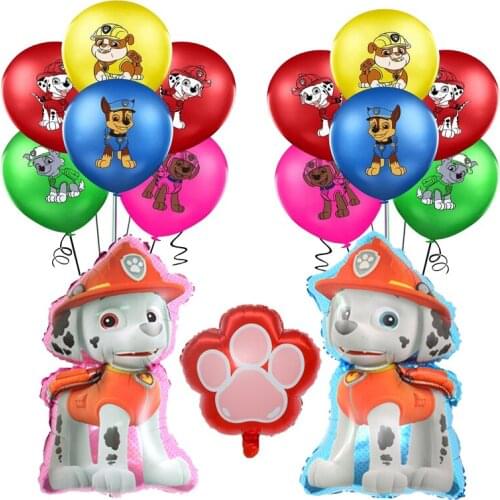 Dog Patrol Party decoration Cartoons Dog Aluminum film balloon Suit birthday party birthday present boy girl child