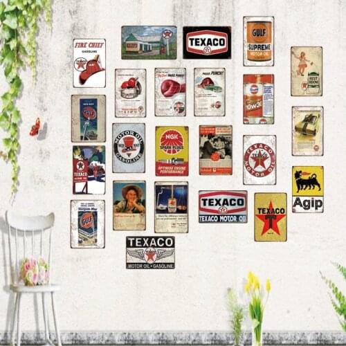 Motor oil Vintage Tin Sign shabby chic Metal Plate Retro Garage Decorations For Home Wall Bar Art Poster 30X20CM SA-6942