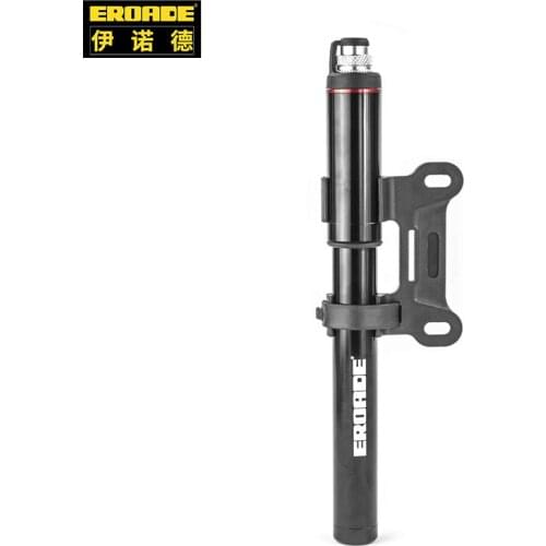 EROADE Tire High Pressure Air Pump Automobile Ball Mini Inflatable Inflator Bike Accessories Aluminum Alloy Anti-Slip Barometer