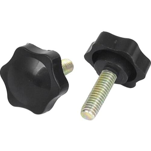 Top quality Plastic Head Screw On Screw Handle M6 Male Thread 23mm diameter 2 pieces