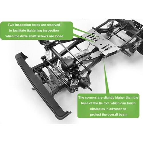 For Capo 1:6 Samurai Jimny RC Car Accessories,Stainless Steel Transfer Case Protective Board Chassis Guard Plate