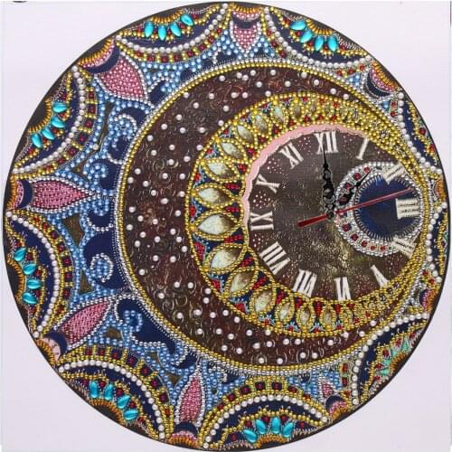 5D DIY Special Shaped Diamond Embroidery Diamond Painting Cross Stitch Clock Mandala Diamond Mosaic Rhinestones Home Decor