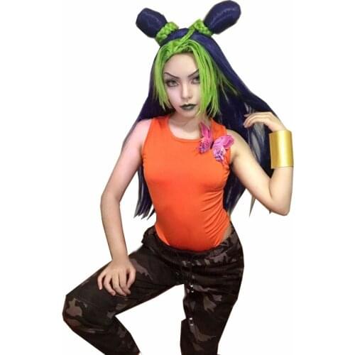 Anime JoJos Bizarre Adventure Cosplay Jolyne Cujoh Kujo Costume New Style