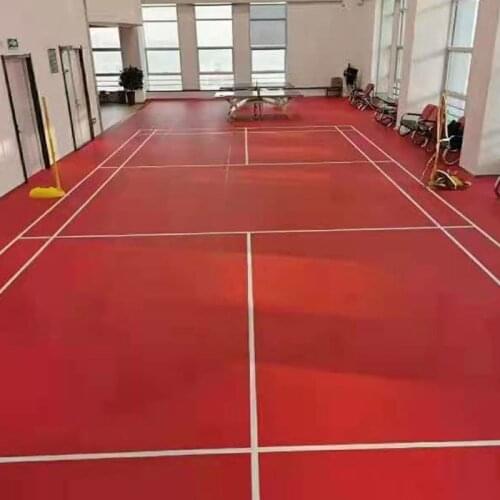 Beable Indoor Badminton Mat BWF Approved 4.5mm Badminton Court Flooring