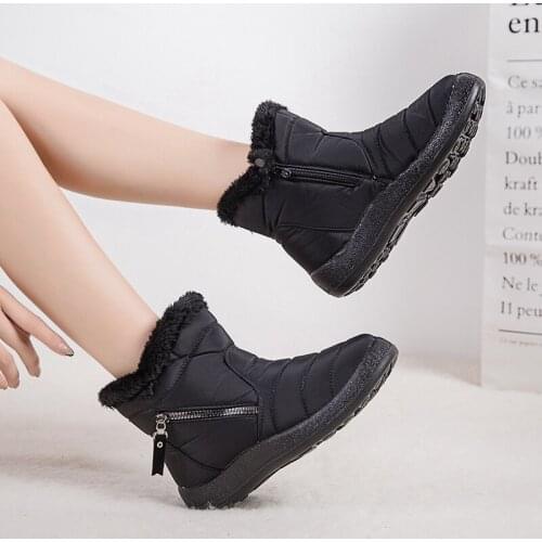2020 Winter Women Shoes Plush Warm Winter Boots For Women Ankle Boots Female Non-slip Snow Boots Women Booties